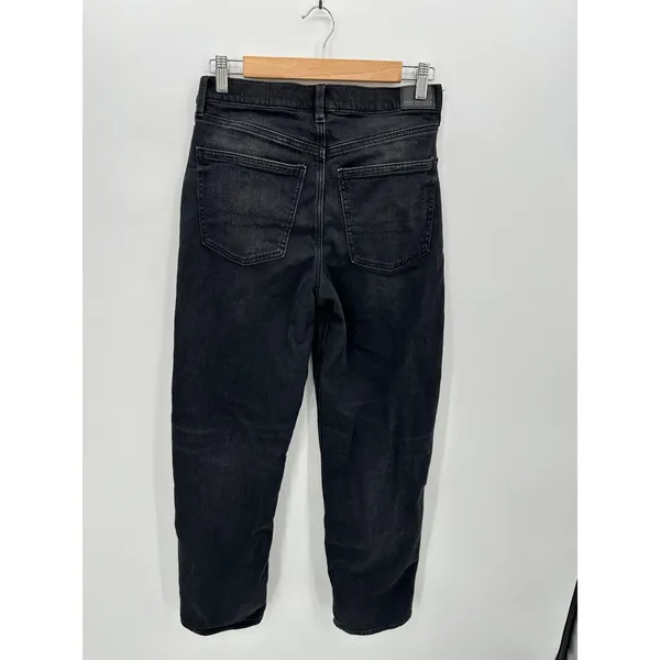 American Eagle Womens Strigid Super High Rise Baggy Straight Denim‎ Jeans Sz 4 - Image 2
