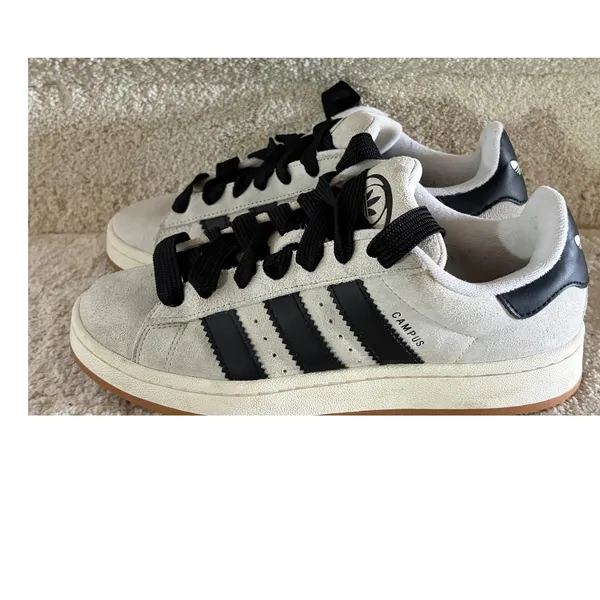 Adidas Campus 00s Suede Sneakers Grey Black Chunky Laces Women’s 8 - Image 2