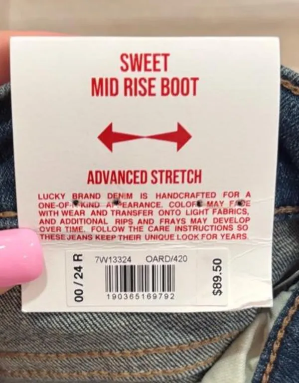 Lucky Brand Sweet Mid Rise Bootcut Jeans Dark Wash 00/24R NWT - Image 5