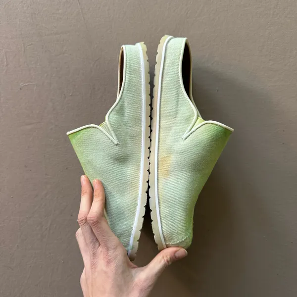 date me just for practice canvas leather clogs - Image 3