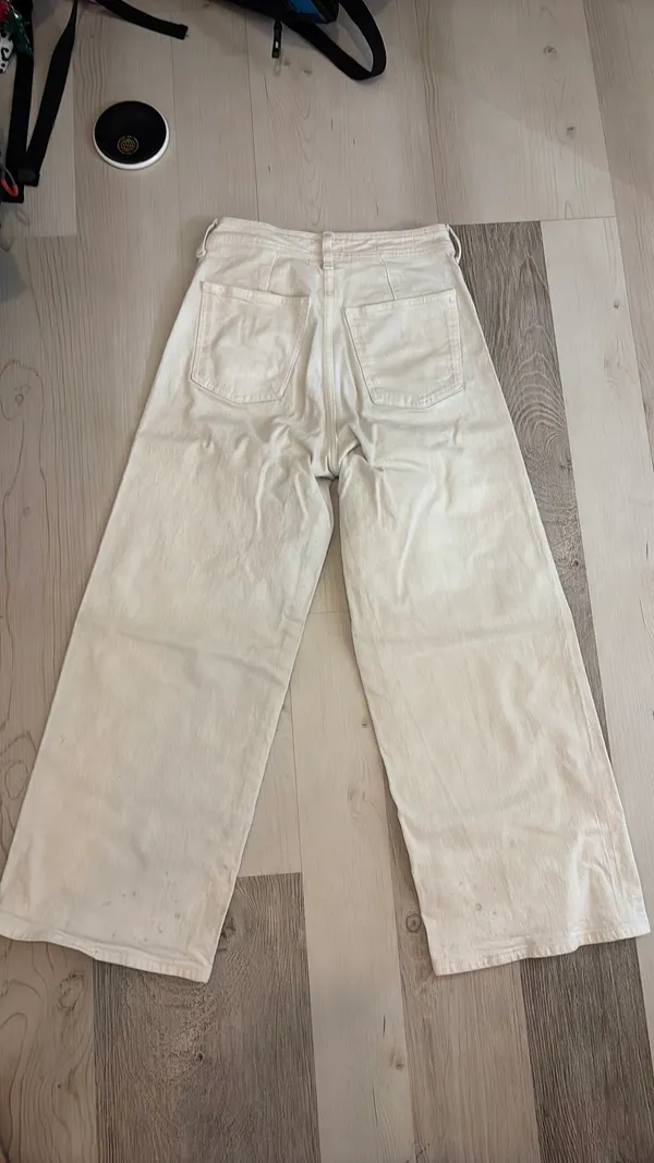 White Wide Leg Target Jeans - Image 6