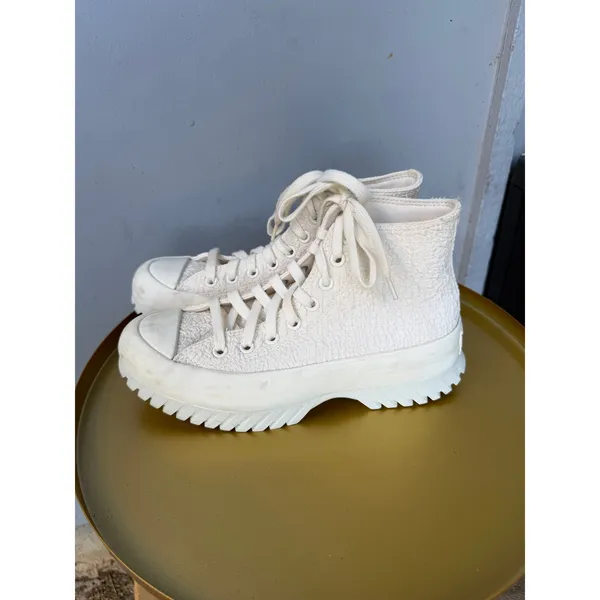 Converse Chuck Taylor All Star Lugged 2.0 Egret White Textured High Top A00876C - Image 2
