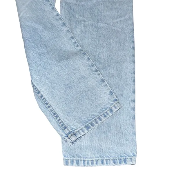 Forever 21 Paperbag Waist Light Wash High Rise Straight Tapered Jeans XS NWT - Image 5