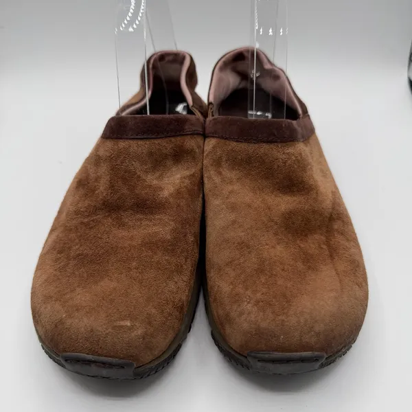 Merrell Encore Adams Dark Earth Suede Slip On Comfort Clogs Women 8.5 Brown - Image 2