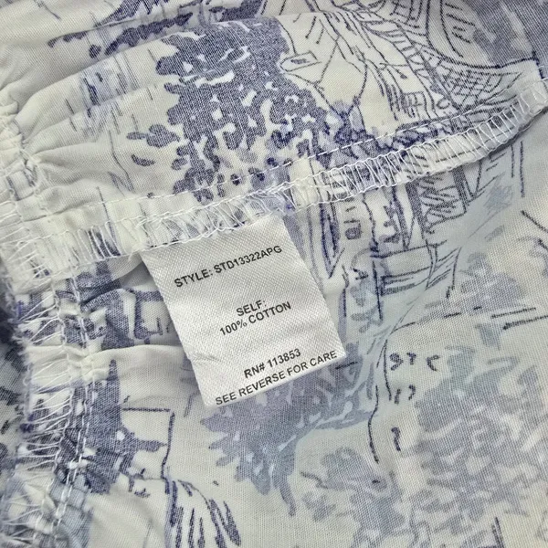 Sugarlips Francine Toile Sky Sammy Ruffle Drop Waist Dress Blue White Small‎ - Image 7