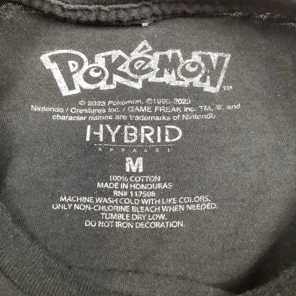 Pokémon Graphic Hybrid Black Tee T-Shirt - Image 4