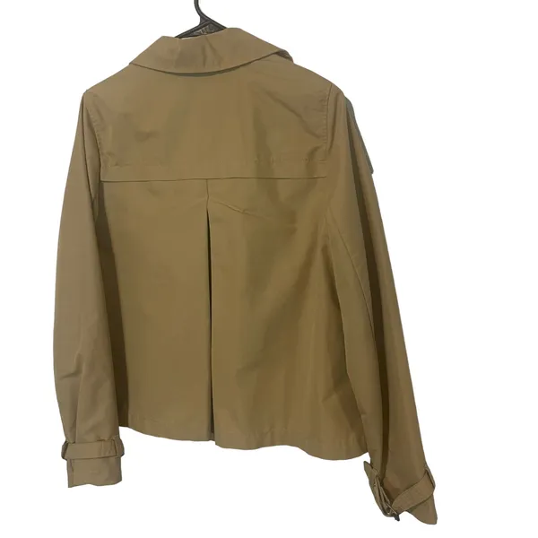 Merona Vintage Y2k Women's Size Large Tan Button Academia Jacket‎ Coat - Image 7
