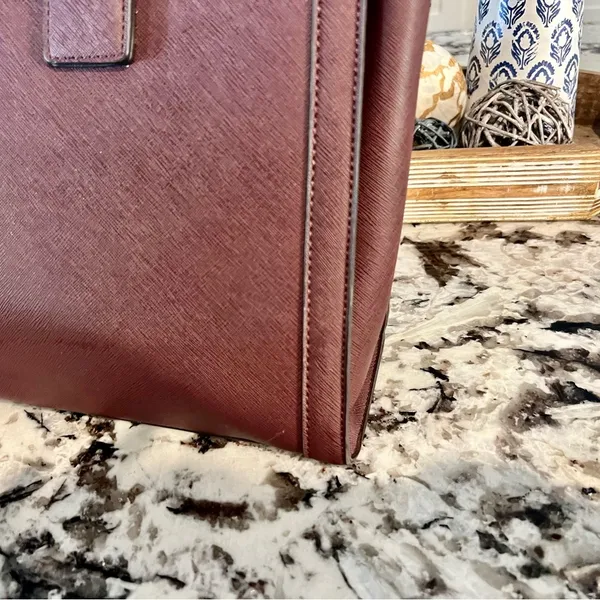 JustFab Bradley Satchel Plum Handbag 👜 - Image 10