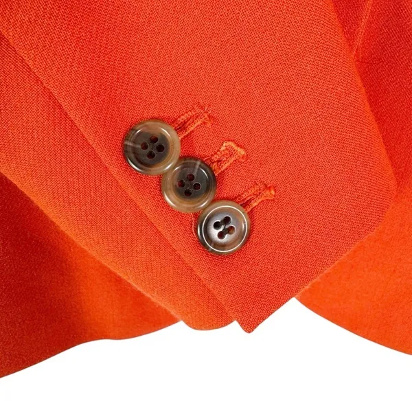 J. Crew Wool Blend Parke Single Button Blazer Orange Red Size 0 - Image 9