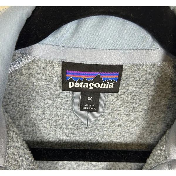 Patagonia Fleece Vest Womens XS Better Sweater Full Zip Hiking Outdoor Gray Blue - Image 3