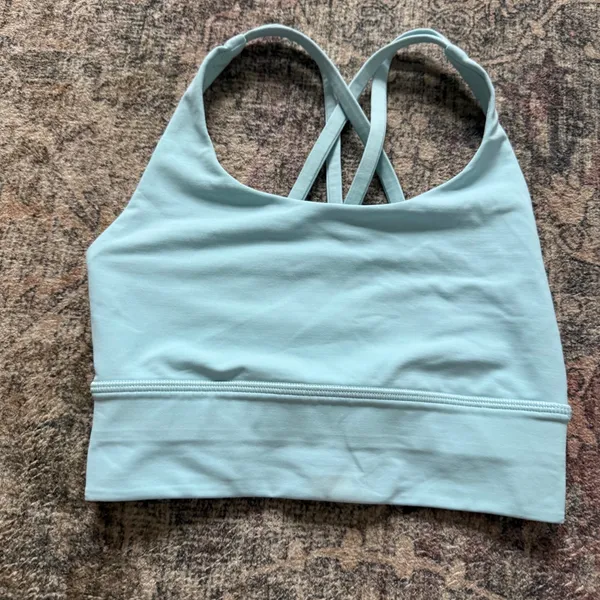 Lululemon Lululemon Energy Bra *Long Line Size 2 W2AV0S Blue - Image 3