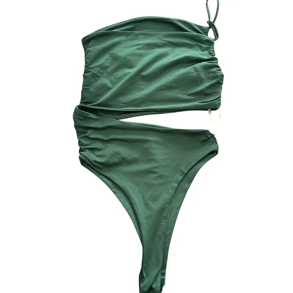 SUPERDOWN‎ Veronica Cutout Bodysuit Green X-Small - Image 4