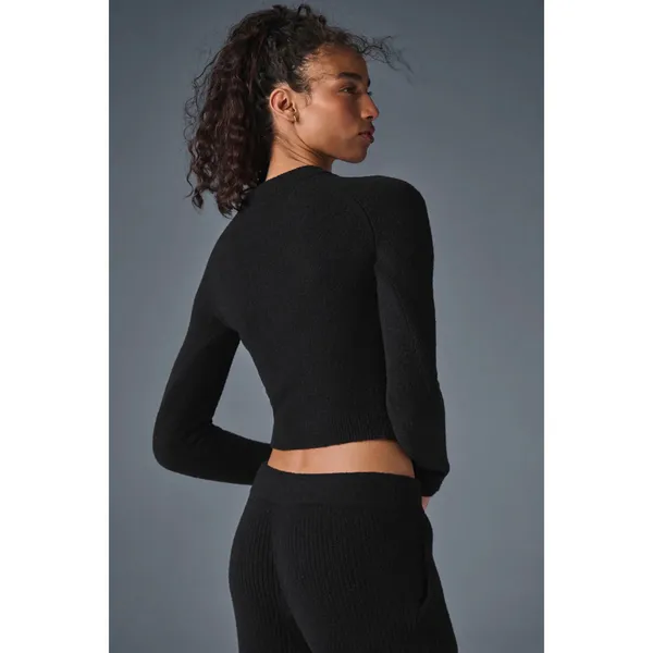 Alo Yoga Snuggle Up Sweater Long Sleeve Black S - Image 3