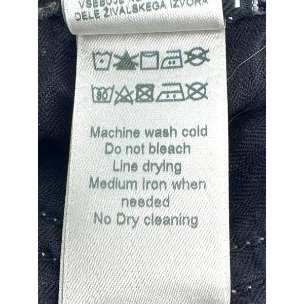 7 For All Mankind Luxe Vintage High Waist Raw Hem Jeans Washed Black Denim 25‎ - Image 12