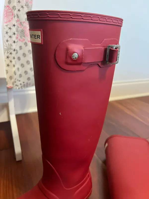 Matt Red  Boots - Image 6