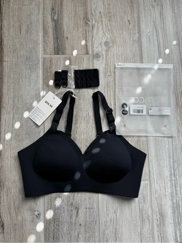 Momcozy Nursing Bra Black Size Medium Brand New - Image 3