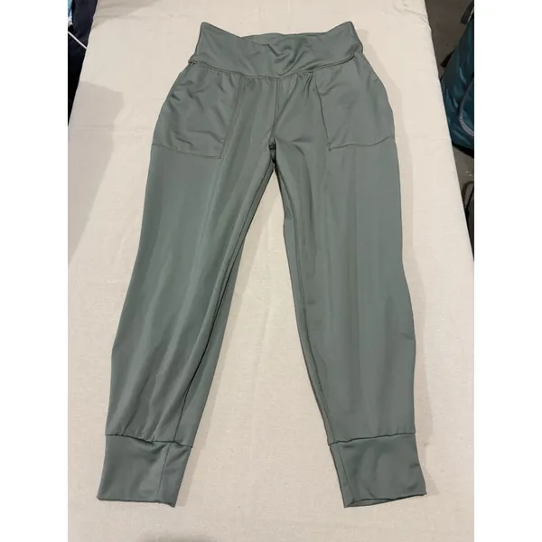 Gap Fit Eclipse Pants Green S Small Womens Athletic‎ Joggers Comfy Athleisure - Image 3