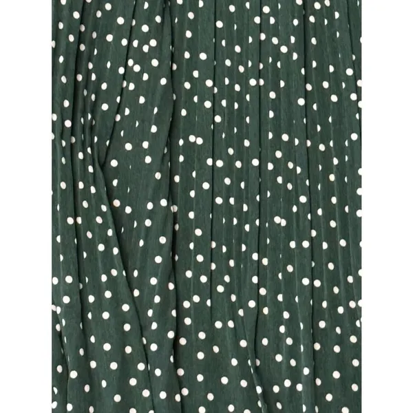 Exlura High Waist Polka Dot Pleated Skirt Midi Swing Skirt Women’s Medium - Image 4