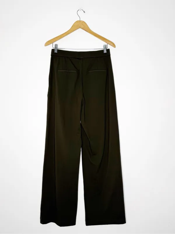 Halara High Waisted Body Sculpt Wide Leg Pants Medium Tall Green - Image 5