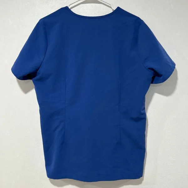 FIGS Technical Collection Scrub Top Blue Size L Mens Womens Unisex Pocket - Image 2