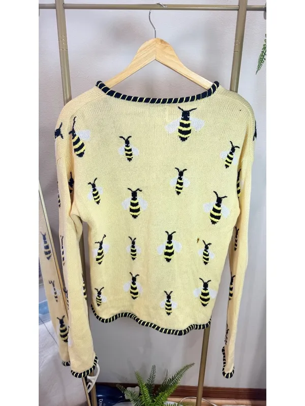 Size S Christopher & Banks Women’s Bee Cardigan Sweate - Image 2