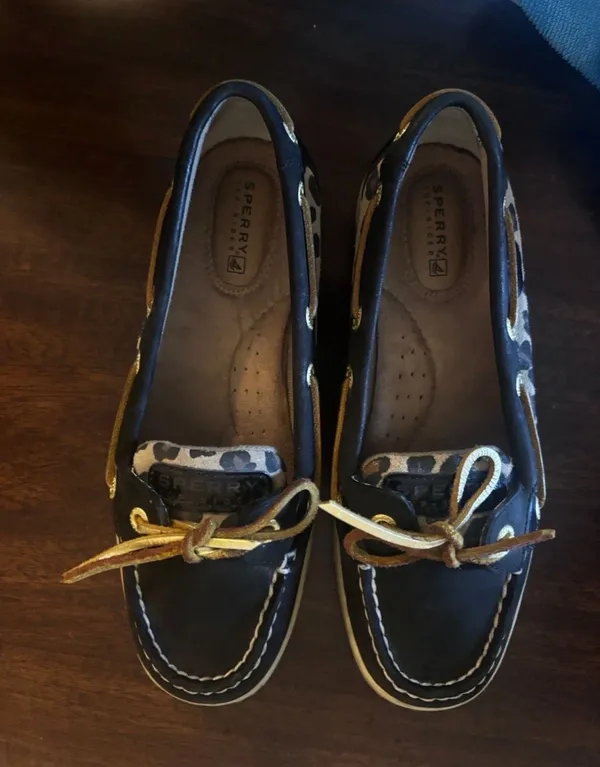 Sperry Cheatah print Top Siders Sz 6 - Image 2