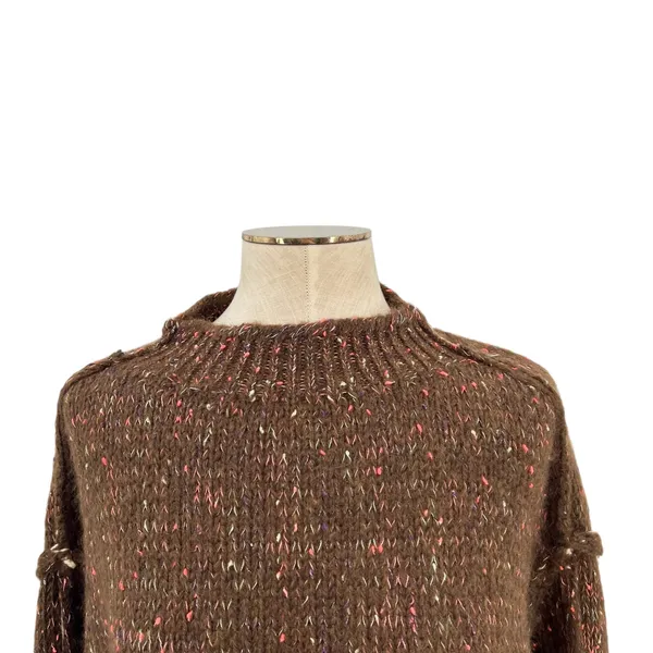 Urban Outfitters Kimchi‎ Blue Elise Confetti Knit Mockneck Pullover Sweater XL - Image 4