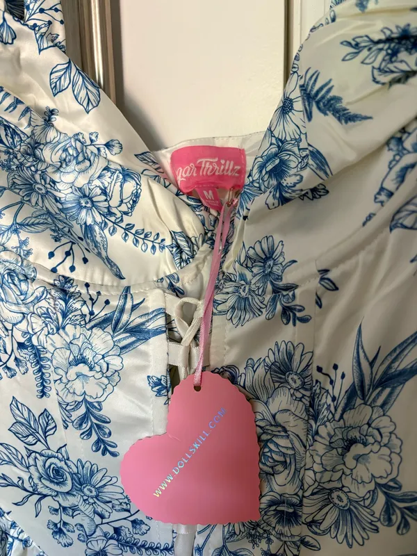 Dolls Kill Floral Corset Mini Dress - Image 3