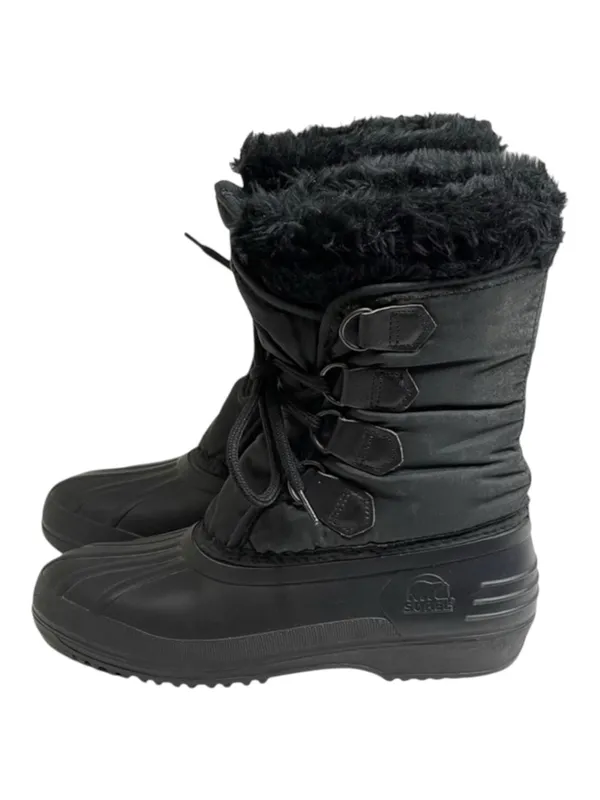 Vintage: Sorel x Kaufman ★ Canada Nylon Snow Waterproof Duck Boots ★ Black ★ 6M - Image 5