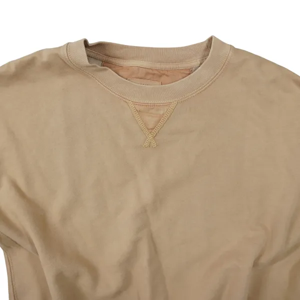 American Eagle Womens XS Tan Fleece Crew Neck Sweatshirt Relaxed‎ Fit Pullover - Image 3