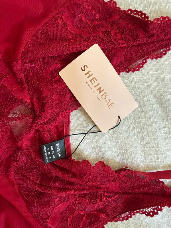 Shein Red Lace Tank Top - Image 7