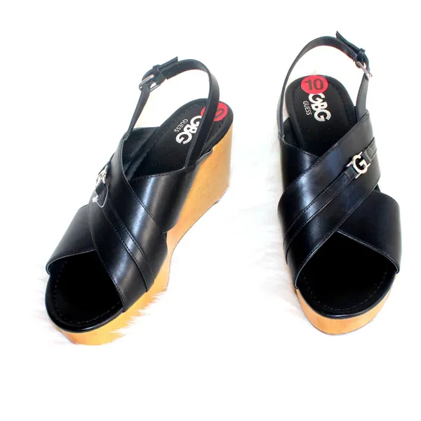 NEW GBG Los Angeles Dee Wedge Sandal Black SZ-10 - Image 6