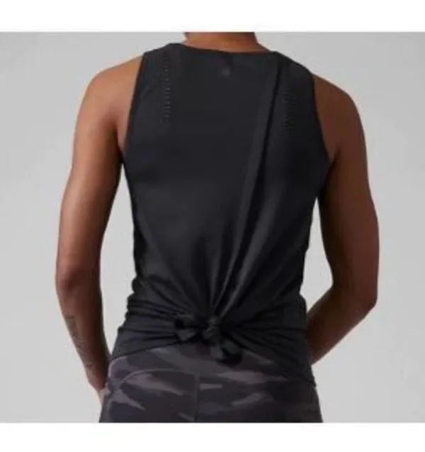 Athleta Foothill Tank top split back Black medium - Image 3
