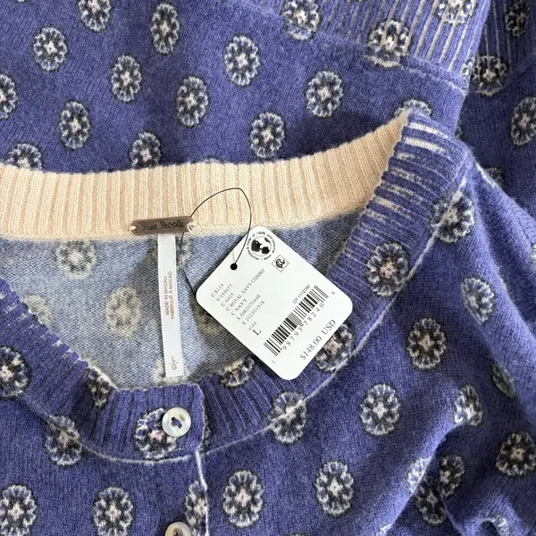 NWT!! FREE PEOPLE Nocturnal Patterned Cardigan Sweater Cardi‎ Floral Large - Image 10