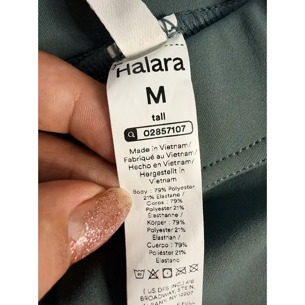 NWT Halara Flex DayStretch High Waisted Straight Leg Work Pants Silent Storm M - Image 5