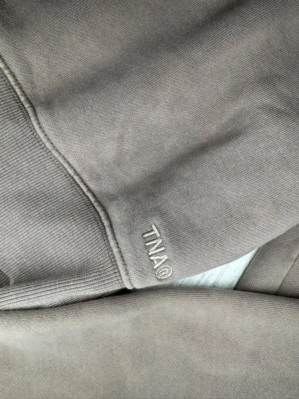 Aritzia TNA Perfect fleece Cropped Sweatshirt - Image 3