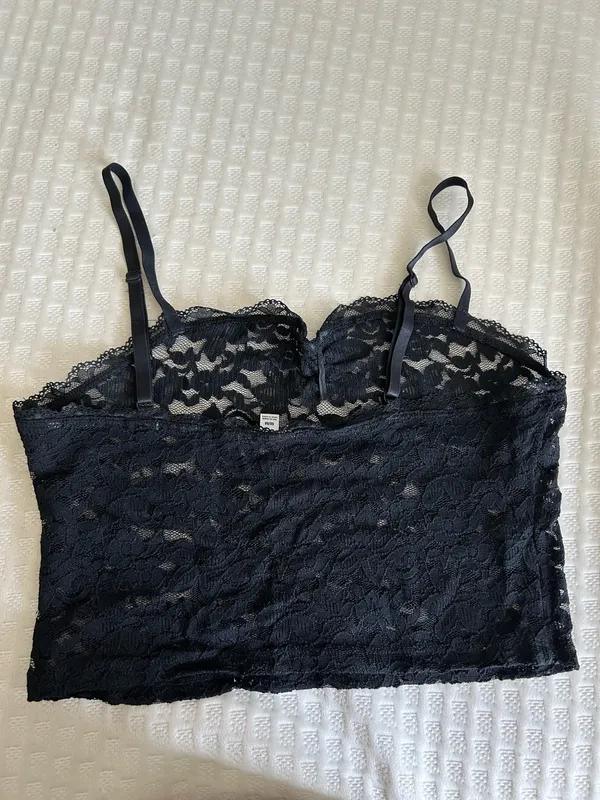 Garage Lace Tank Top Black - Image 2