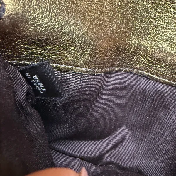y2k COACH Gold Buckle Signature Pouch - Image 6