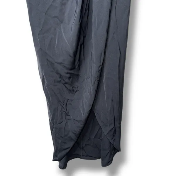 Shona Joy‎ Cocktail Draped Maxi Dress Grey Size 8 - Image 8