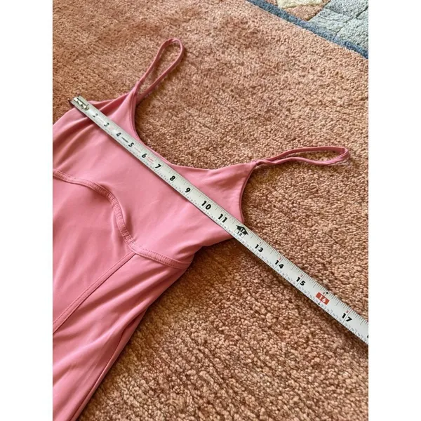 Pink Spaghetti Strap Bodycon Dress Women S Slit Slip Stretch Cocktail Party - Image 4