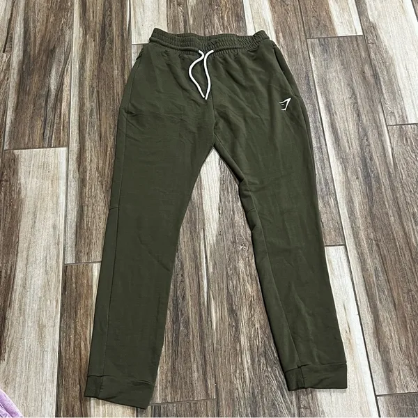 Gymshark olive green sweatpants - Image 2