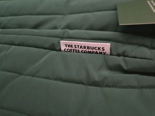 Starbucks Online Exclusive Quilted Green Carryall Tote - Image 6