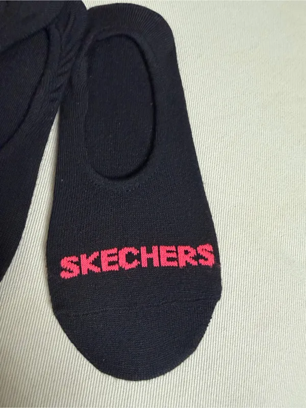 Skechers Women’s Black No-Show Socks - Pack of 4 - Image 3