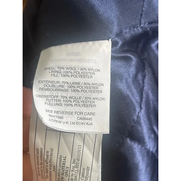 J.Crew Lodge Coat Italian Stadium-Cloth Wool Heather Brown Camel - Image 13
