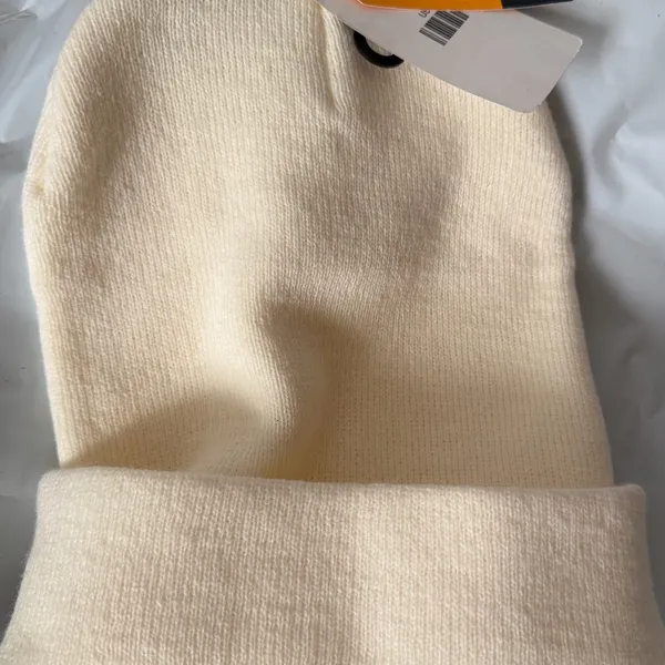 Carhartt Beige Acrylic Beanie Unisex - Image 4