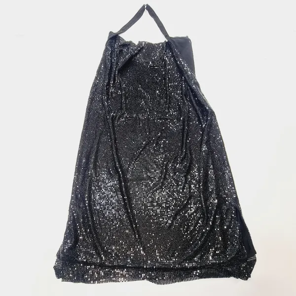 Superdown Caity Drape Dress in Black - Image 3