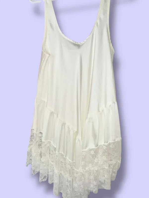 Free People Young And In Love Mini Slip Dress Tofu Size L NWOT - Image 5