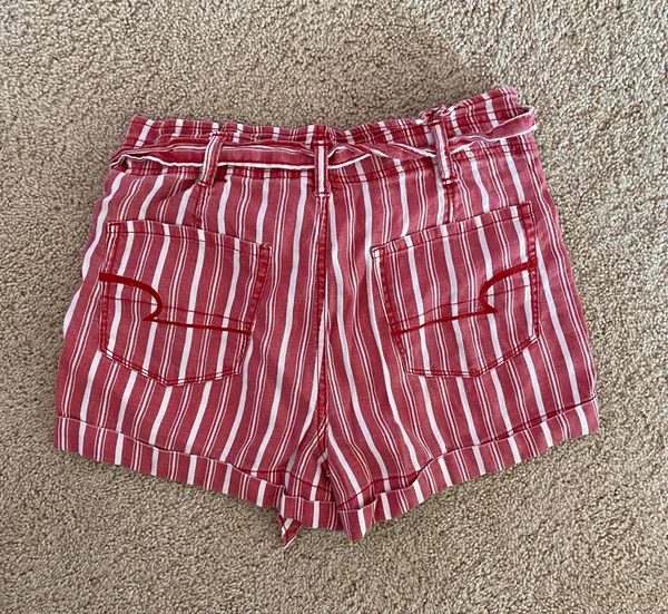 American Eagle Stripped Flowy Shorts - Image 4