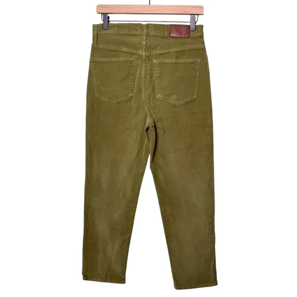 Madewell Classic Straight Jean Jeans Corduroy Green Corduroy Edition Size 28 - Image 5