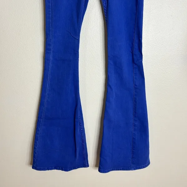 Free people we the‎ free penny flare elastic waist jeans size 2 - Image 3